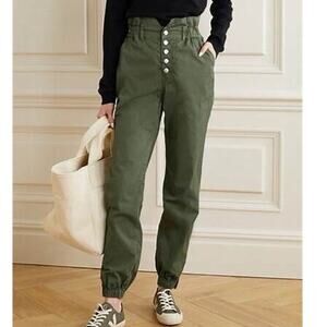 Veronica Beard Size 0 / 25 x 27 Pants Tedi Tapered Paperbag Elastic High Rise